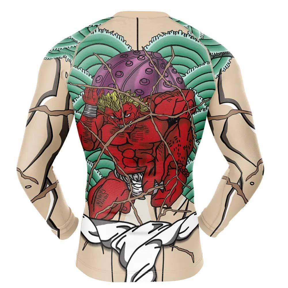 Baki Kaoru Hanayama Long Sleeve Rash Guard for MMA & Fitness