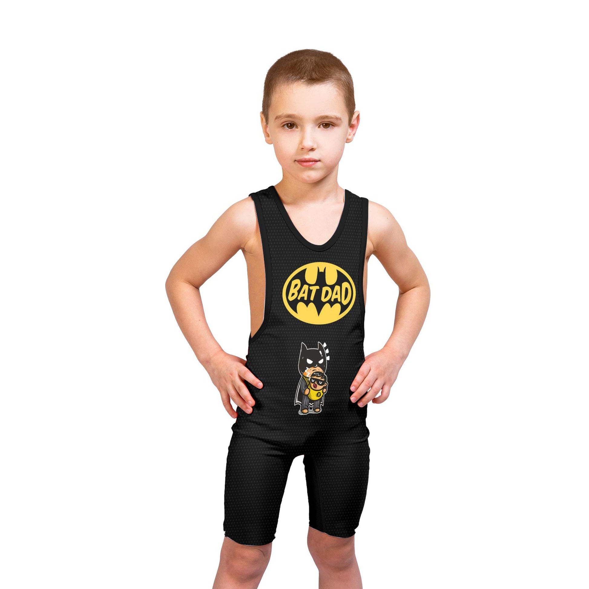 Bat Dad Wrestling Singlet