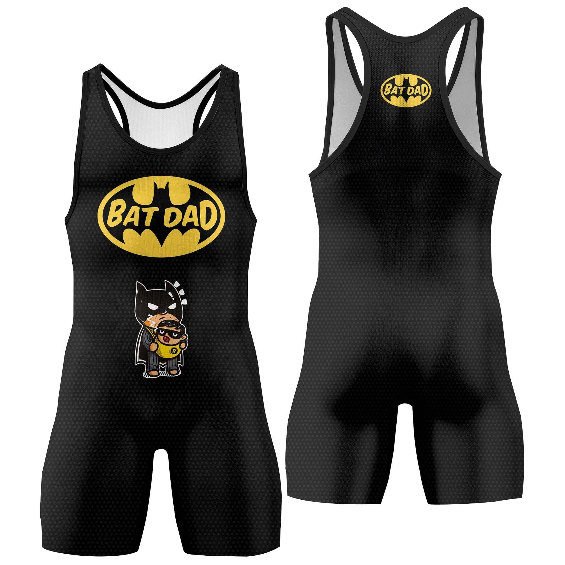 Bat Dad Wrestling Singlet