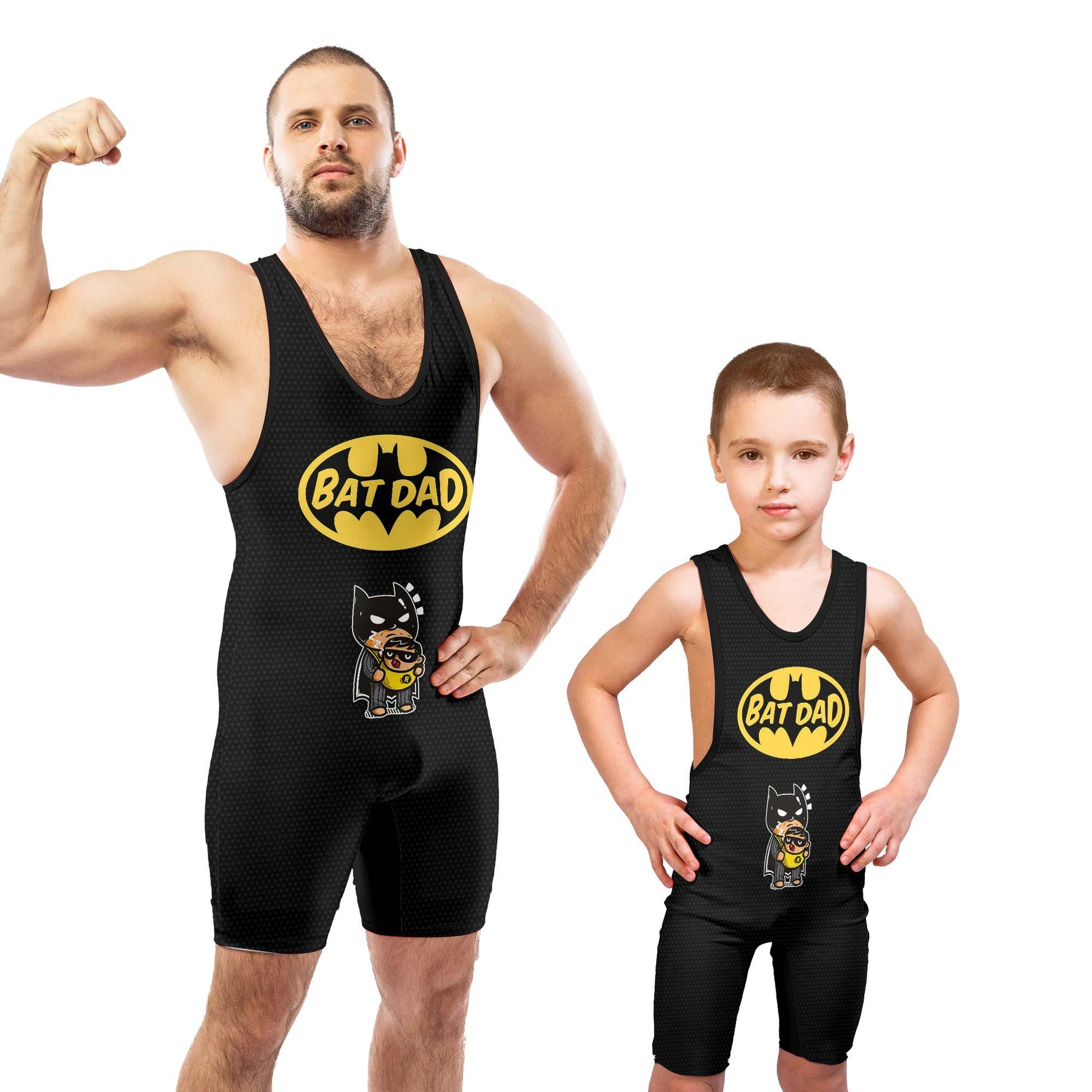 Bat Dad Wrestling Singlet