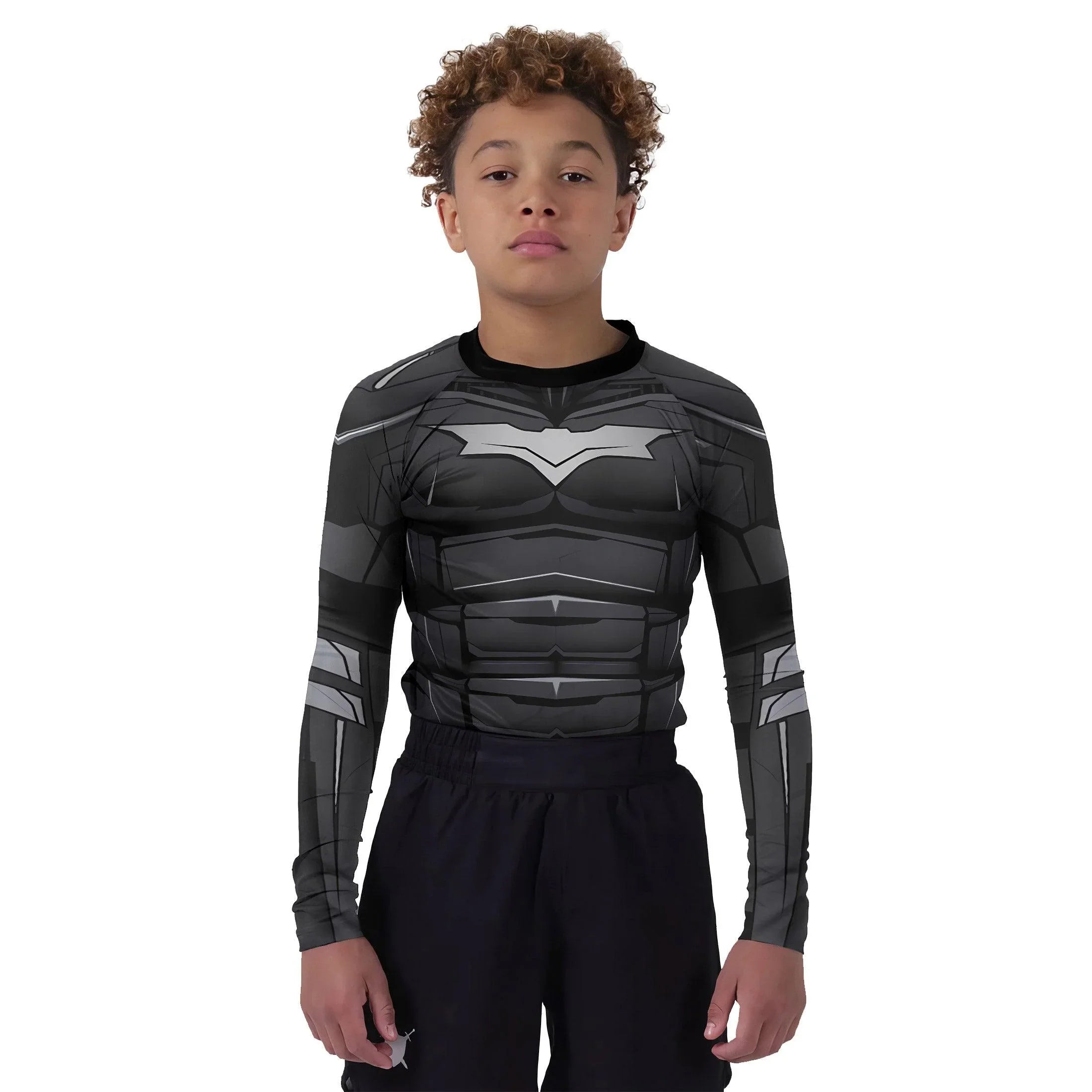 Batman Begins Kids Rash Guard | Athletic Apparel