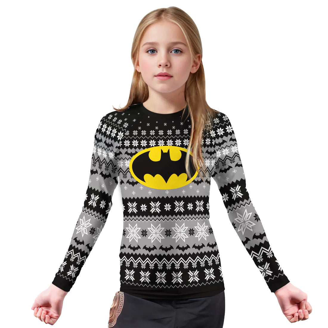 Batman Christmas Kids Rash Guard