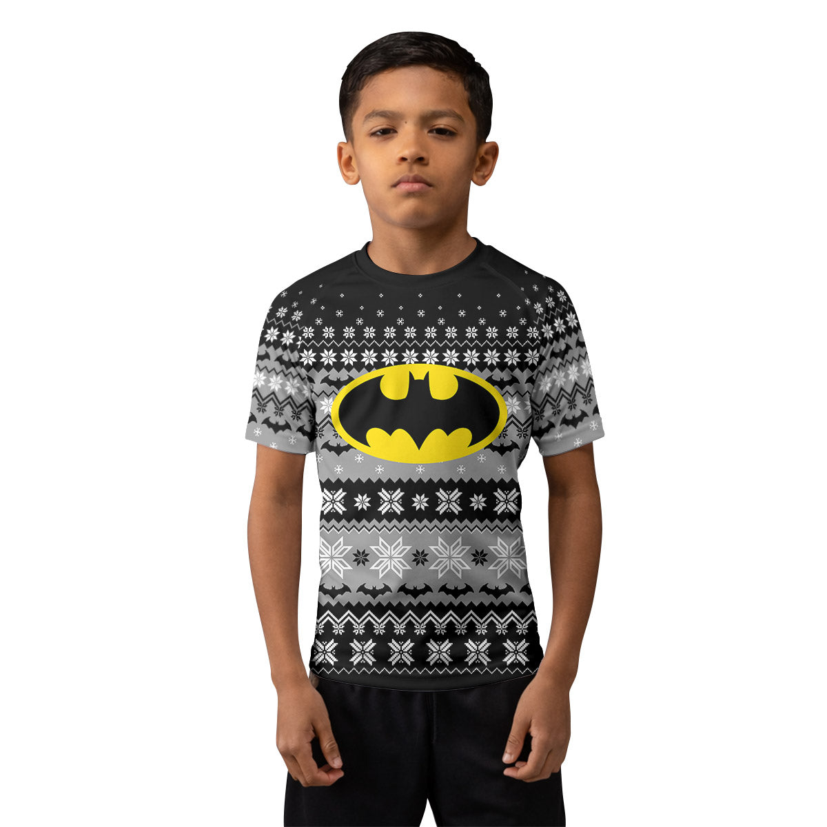 Batman Christmas Kids Rash Guard