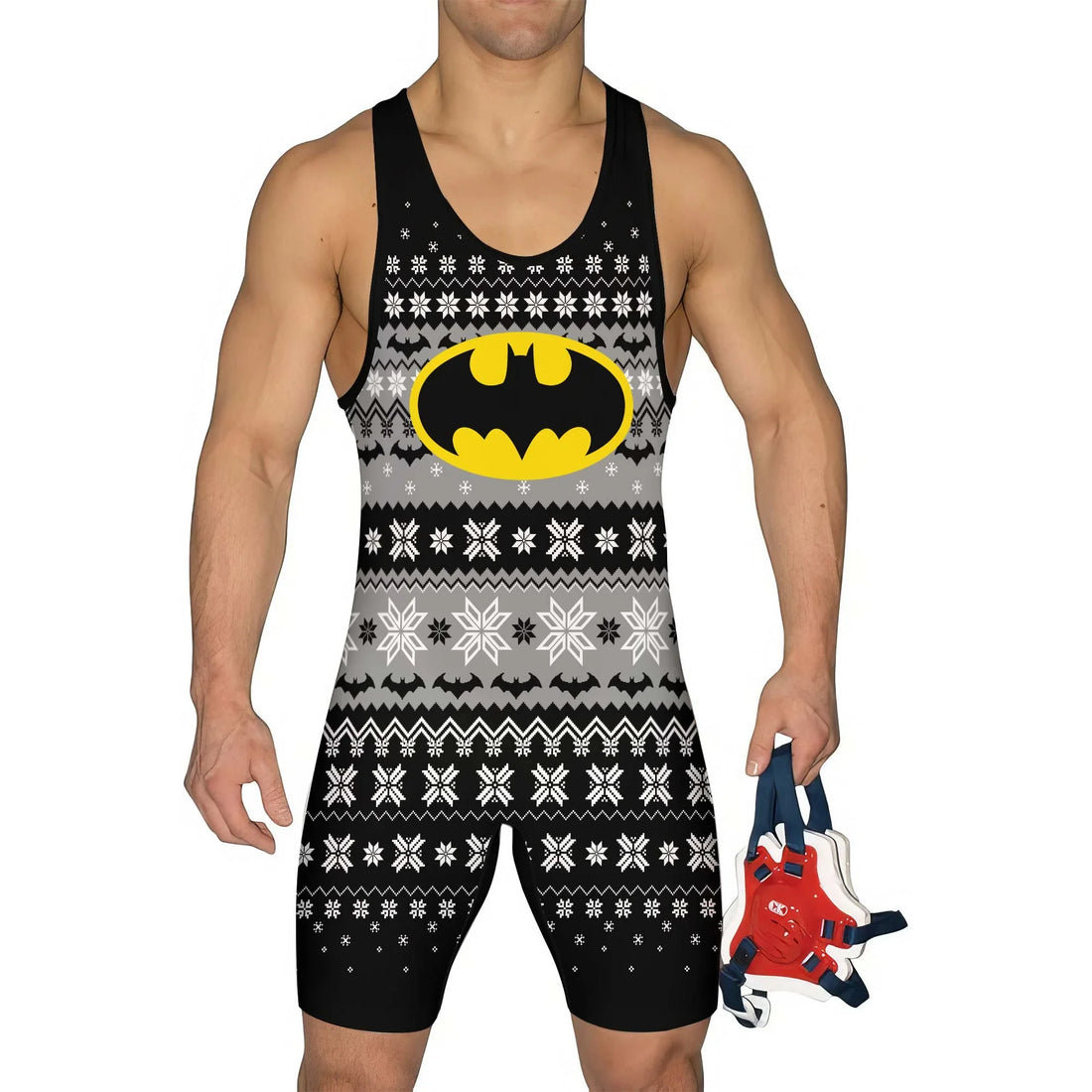 Batman Christmas Wrestling Singlet