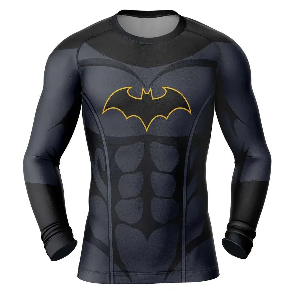 Batman Rash Batman Cosplay Rash Guard for MMA, BJJ, and Fitness