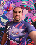 Pokemon Gengar Shadow Ball Attack Rash Guard