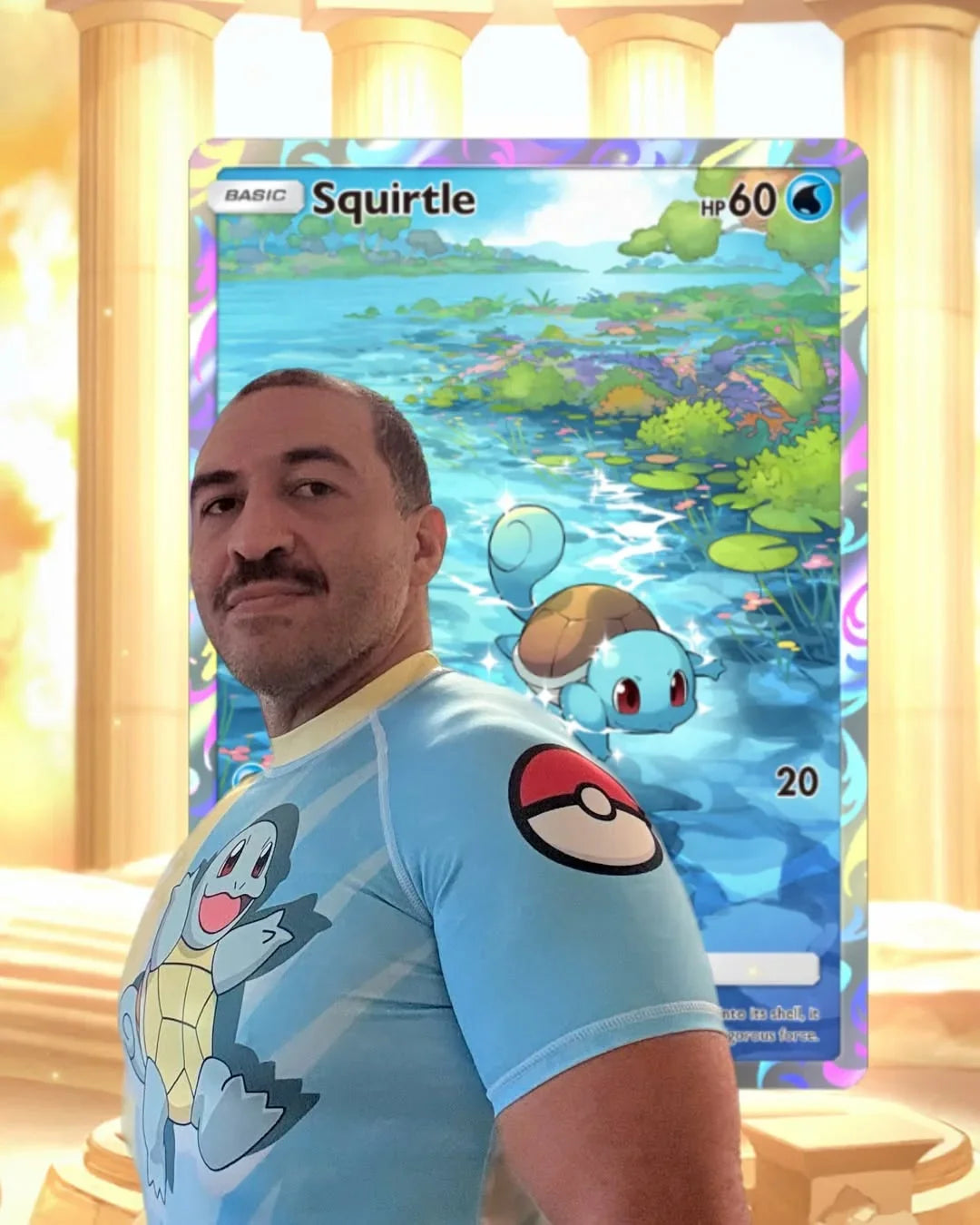 Pokemon Squirtle Water Gun Rash Guard