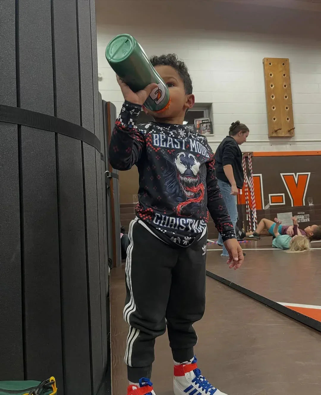 Venom Christmas Beast Mode Kids Rash Guard