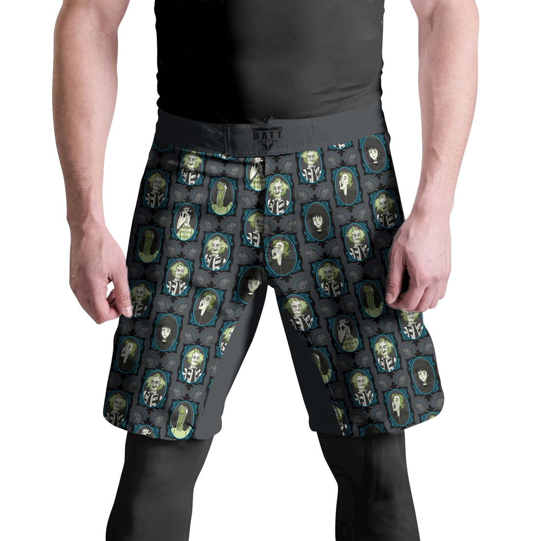 Beetlejuice Ghost Portraits Fight Shorts