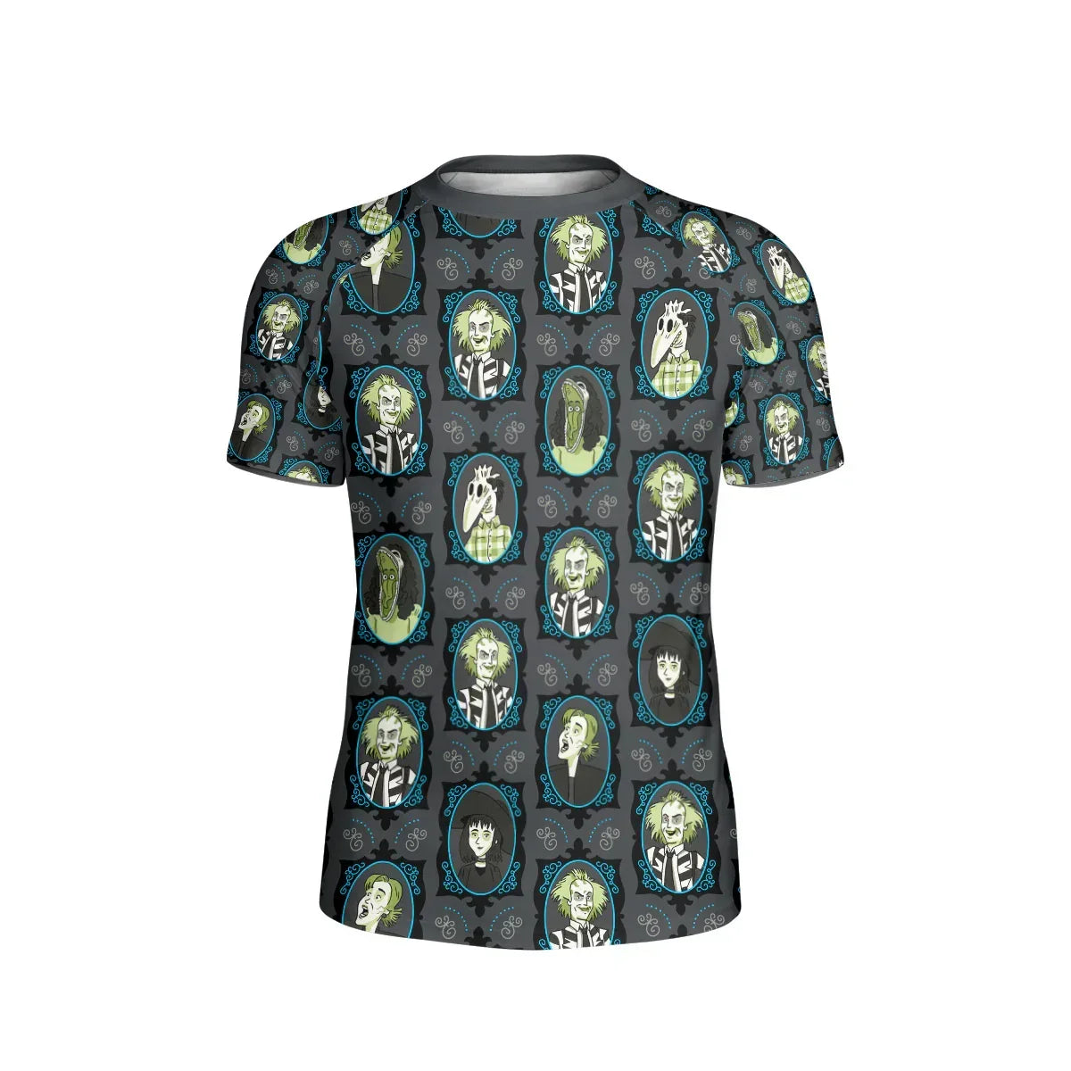 Beetlejuice Ghost Portraits Kids Rash Guard