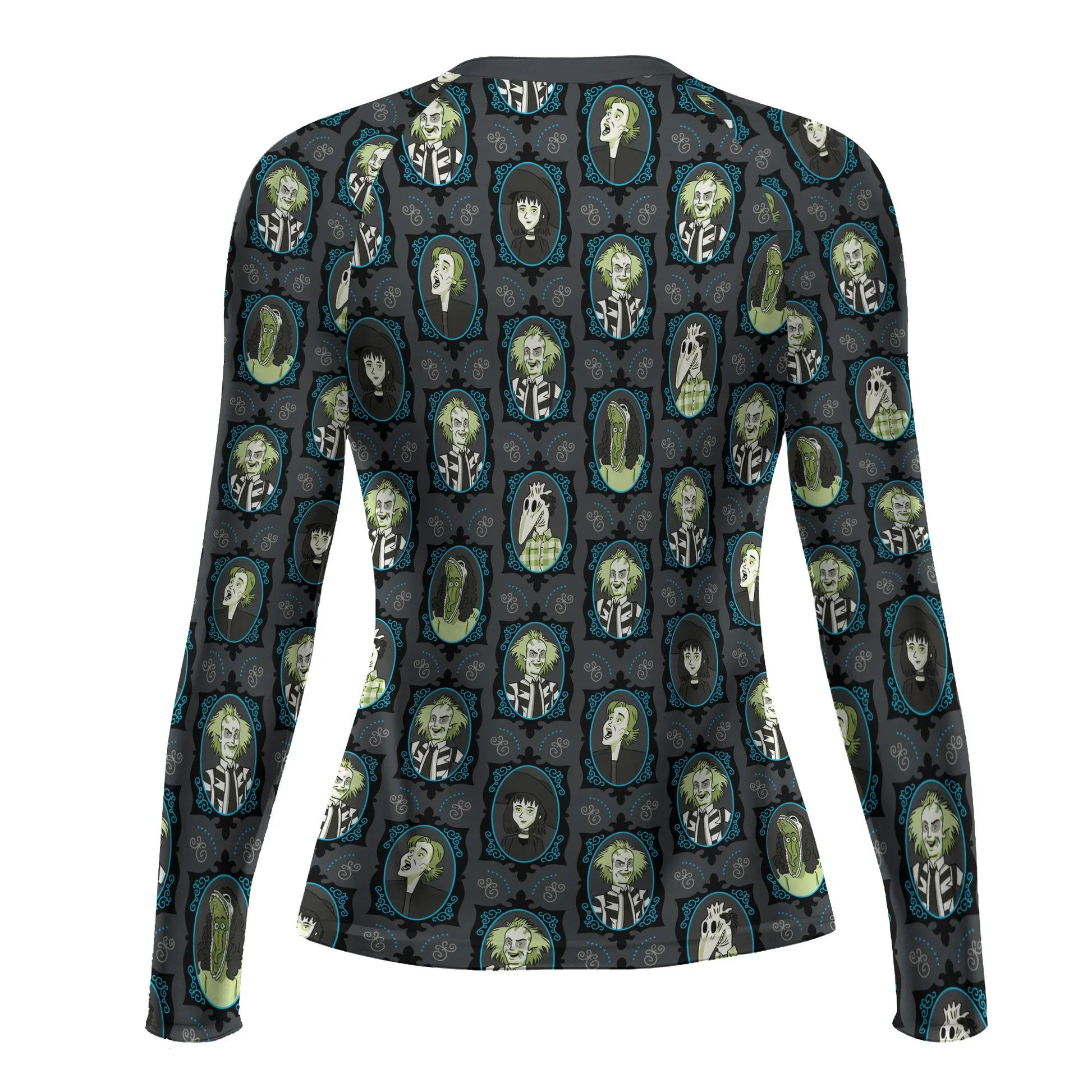 Beetlejuice Ghost Portraits Rash Guard