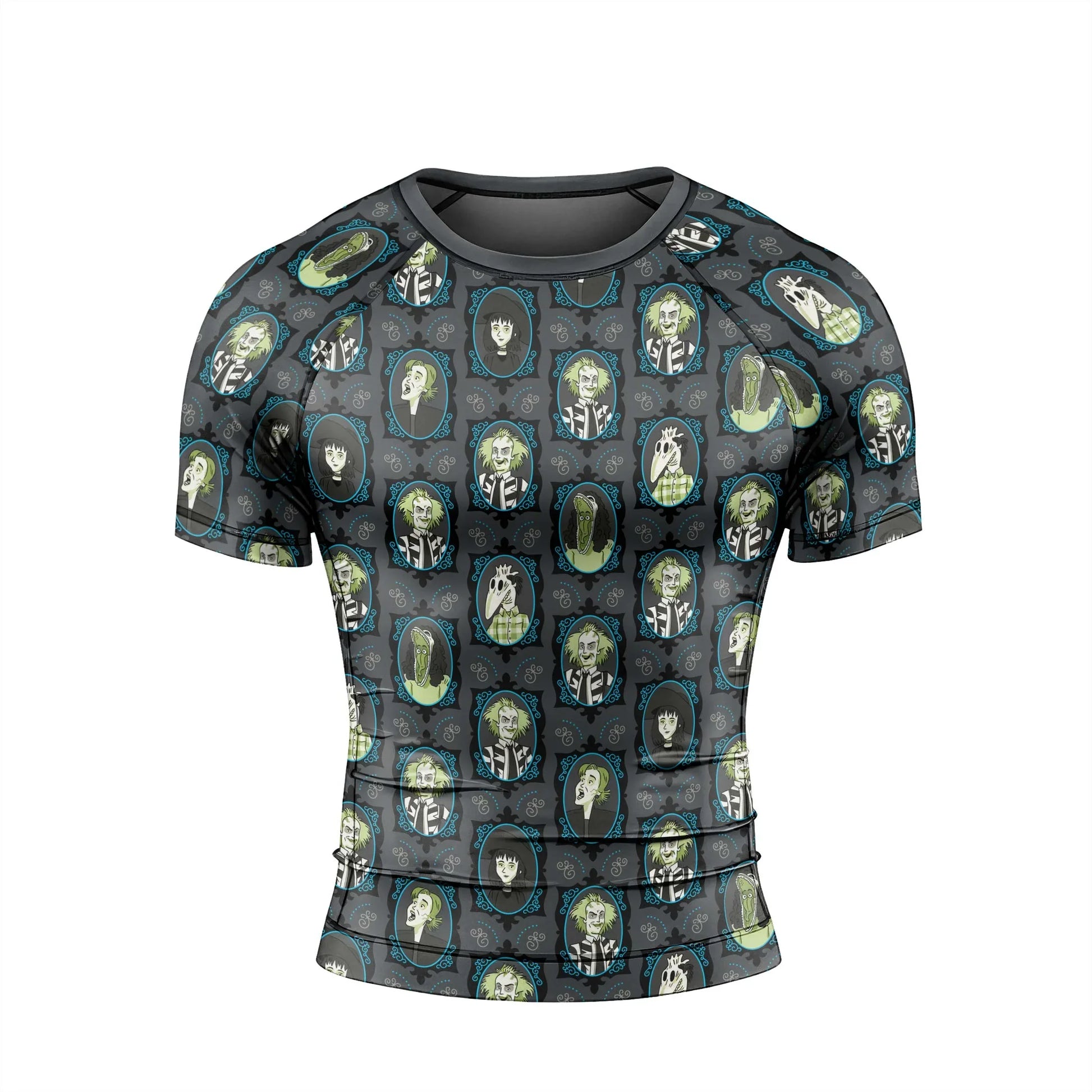 Beetlejuice Ghost Portraits Rash Guard