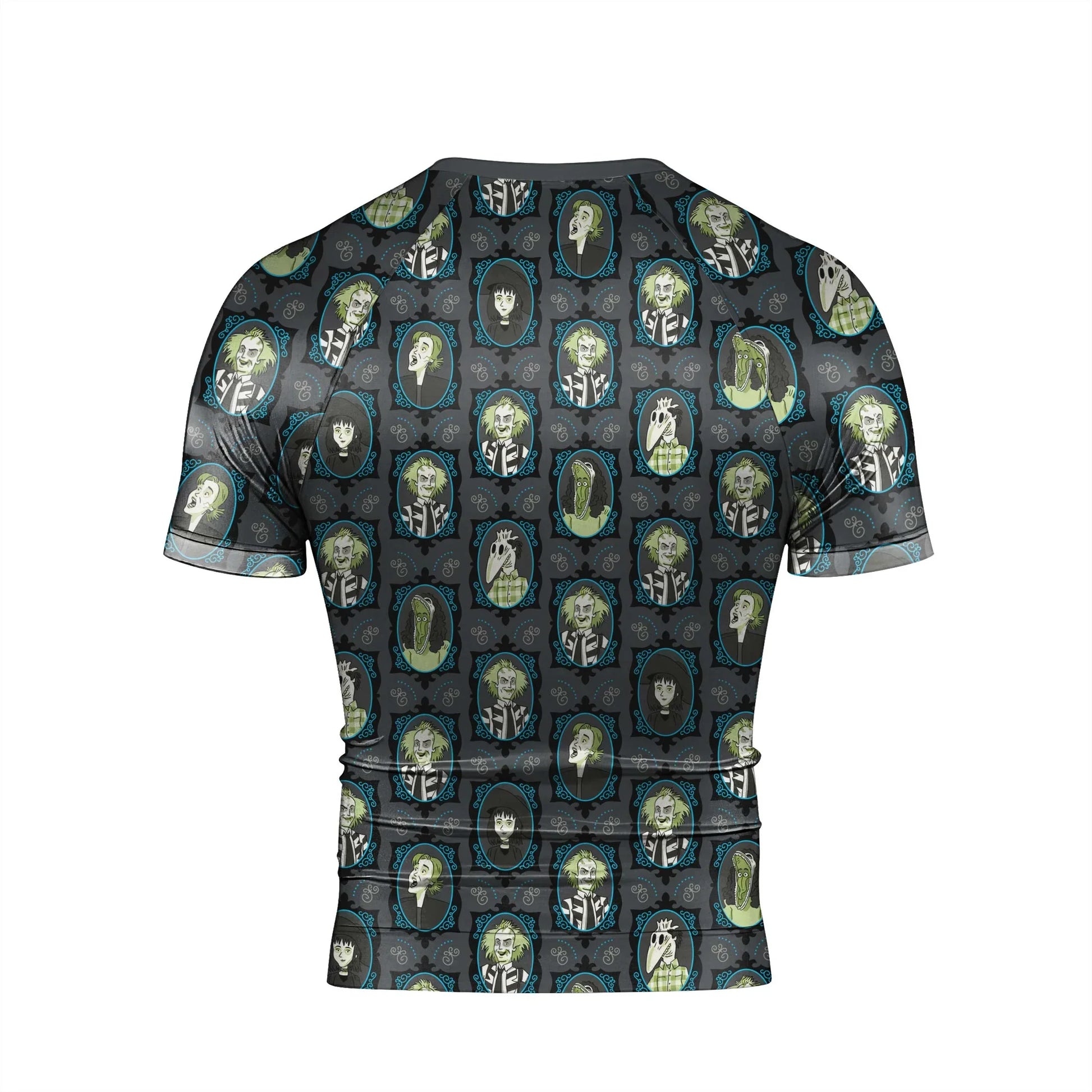 Beetlejuice Ghost Portraits Rash Guard