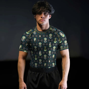 Beetlejuice Ghost Portraits Rash Guard