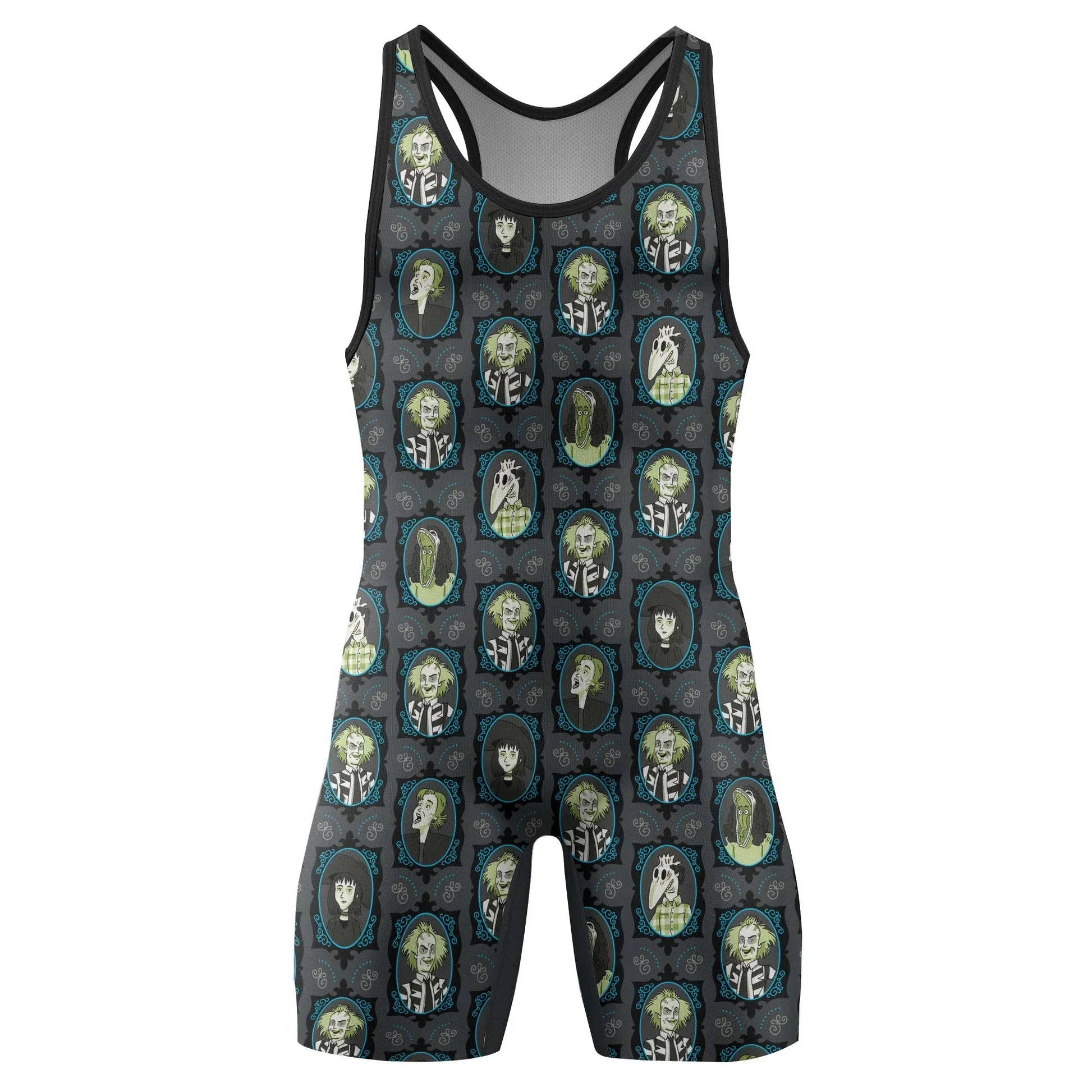 Beetlejuice Ghost Portraits Wrestling Singlet