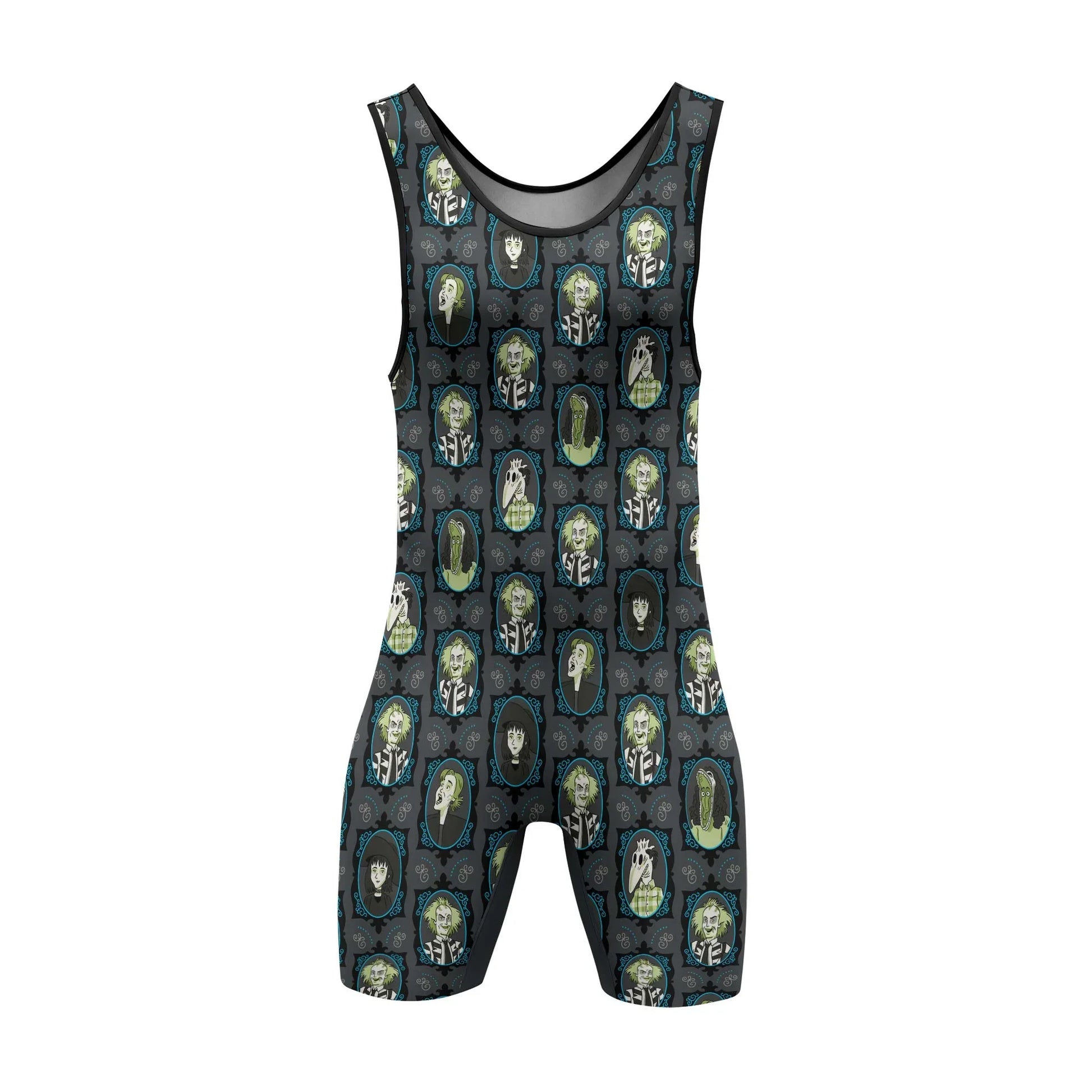 Beetlejuice Ghost Portraits Wrestling Singlet