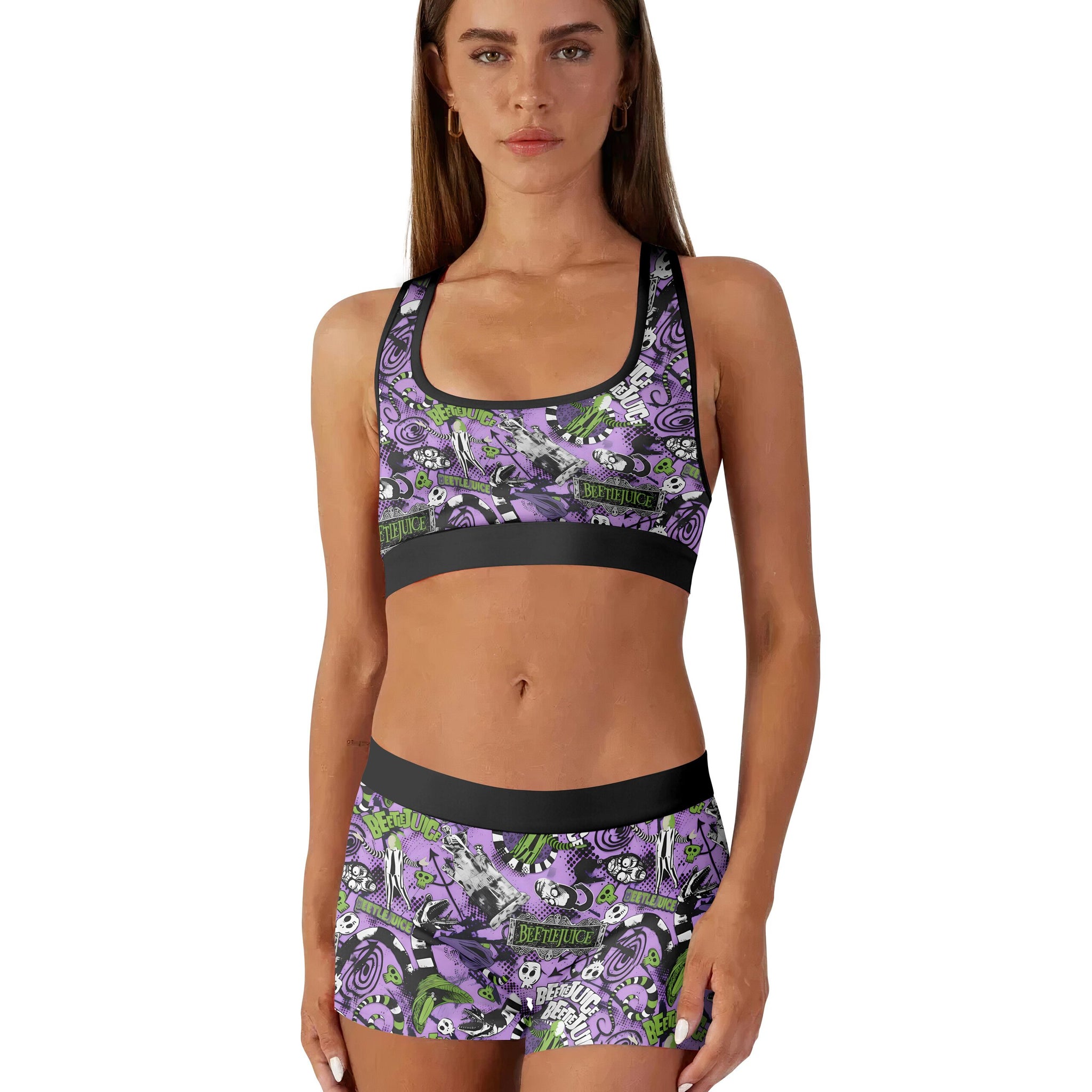 Beetlejuice Halloween Women's Workout Set