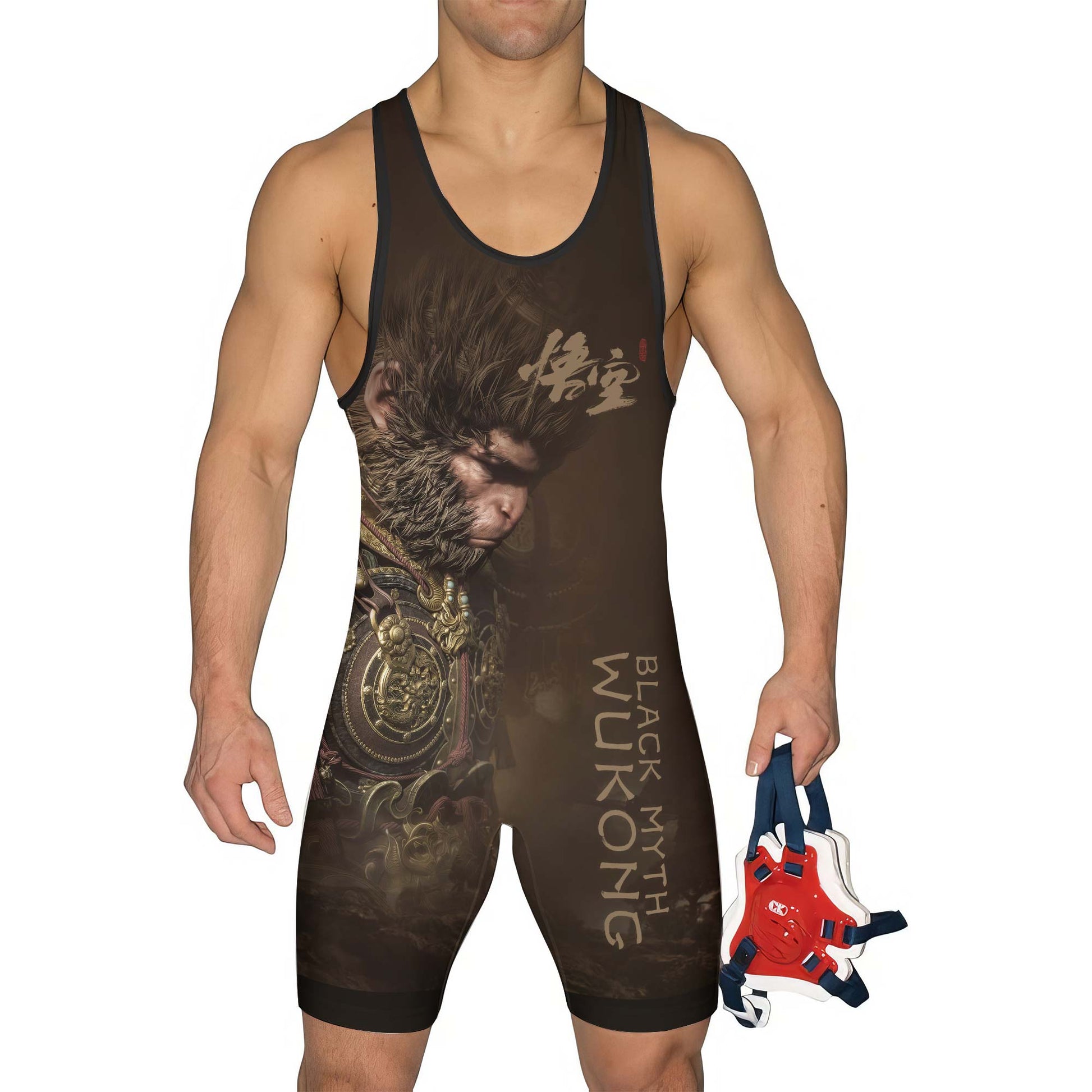 Black Myth Wukong Person of Divine Mandate Wrestling Singlets