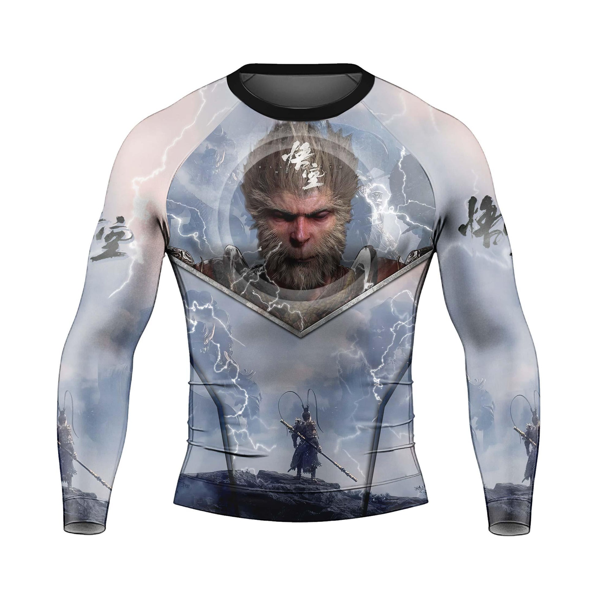 Black Myth Wukong Versus Four Heavenly Kings Rash Guard