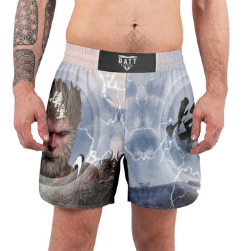 Black Myth Wukong Versus Four Heavenly Kings Grappling Shorts