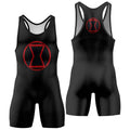 Black Widow Symbol Wrestling Singlet