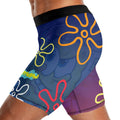 Blue Lagoon Cartoon Chaos Compression Shorts