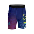 Blue Lagoon Cartoon Chaos Compression Shorts