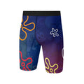 Blue Lagoon Cartoon Chaos Compression Shorts