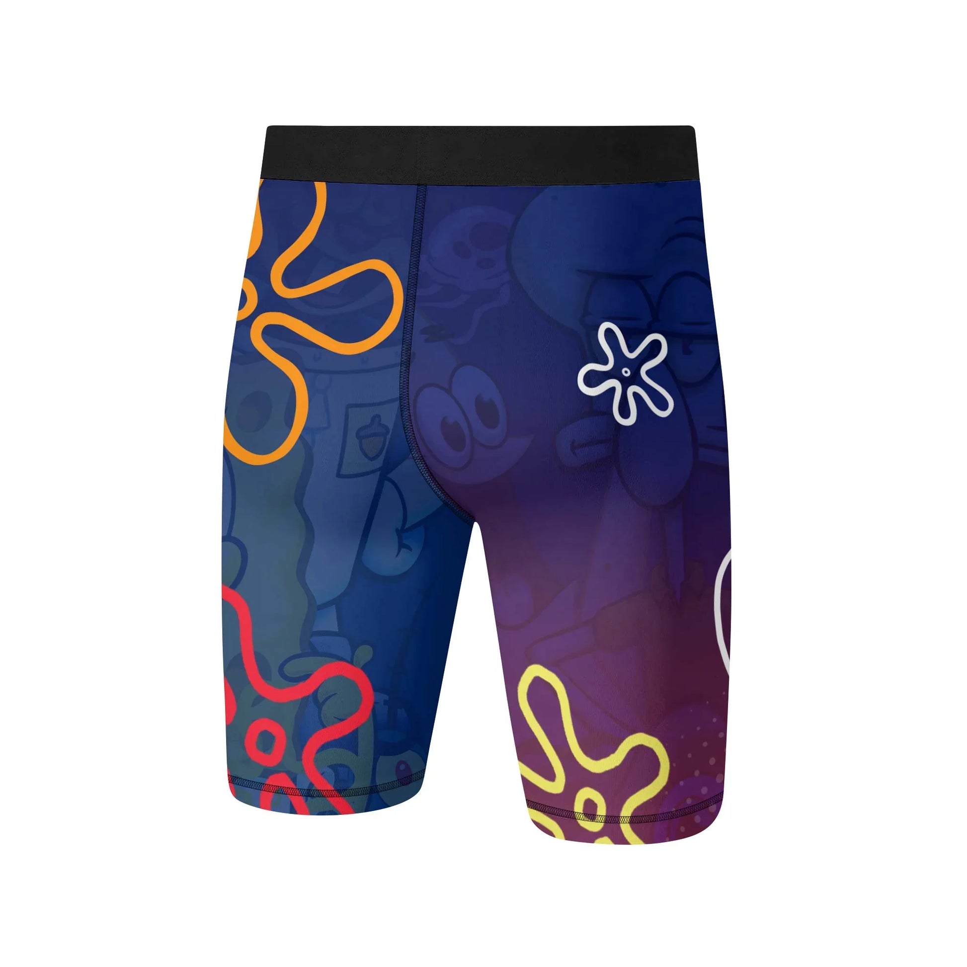 Blue Lagoon Cartoon Chaos Compression Shorts