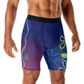 Blue Lagoon Cartoon Chaos Compression Shorts