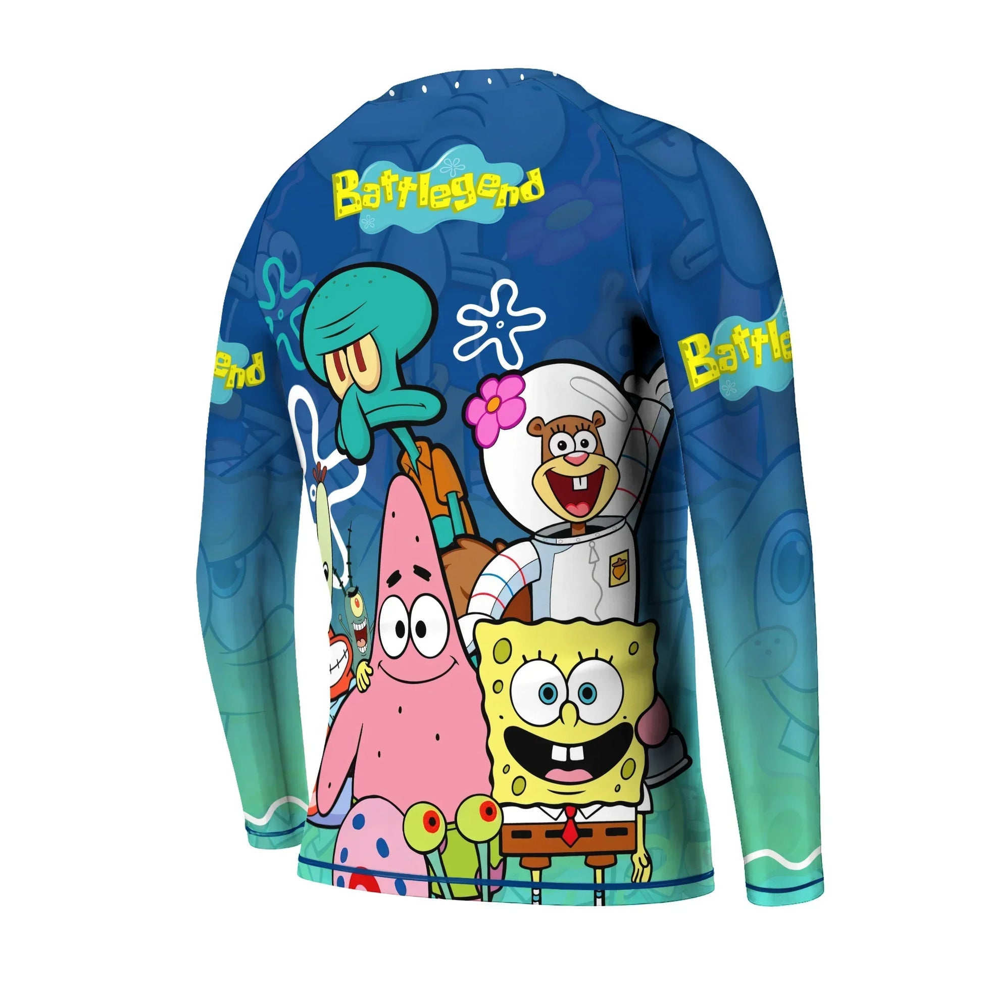 Blue Lagoon Cartoon Chaos Kids Rash Guard