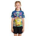 Blue Lagoon Cartoon Chaos Kids Rash Guard
