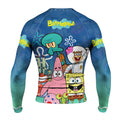 Blue Lagoon Cartoon Chaos Rash Guard