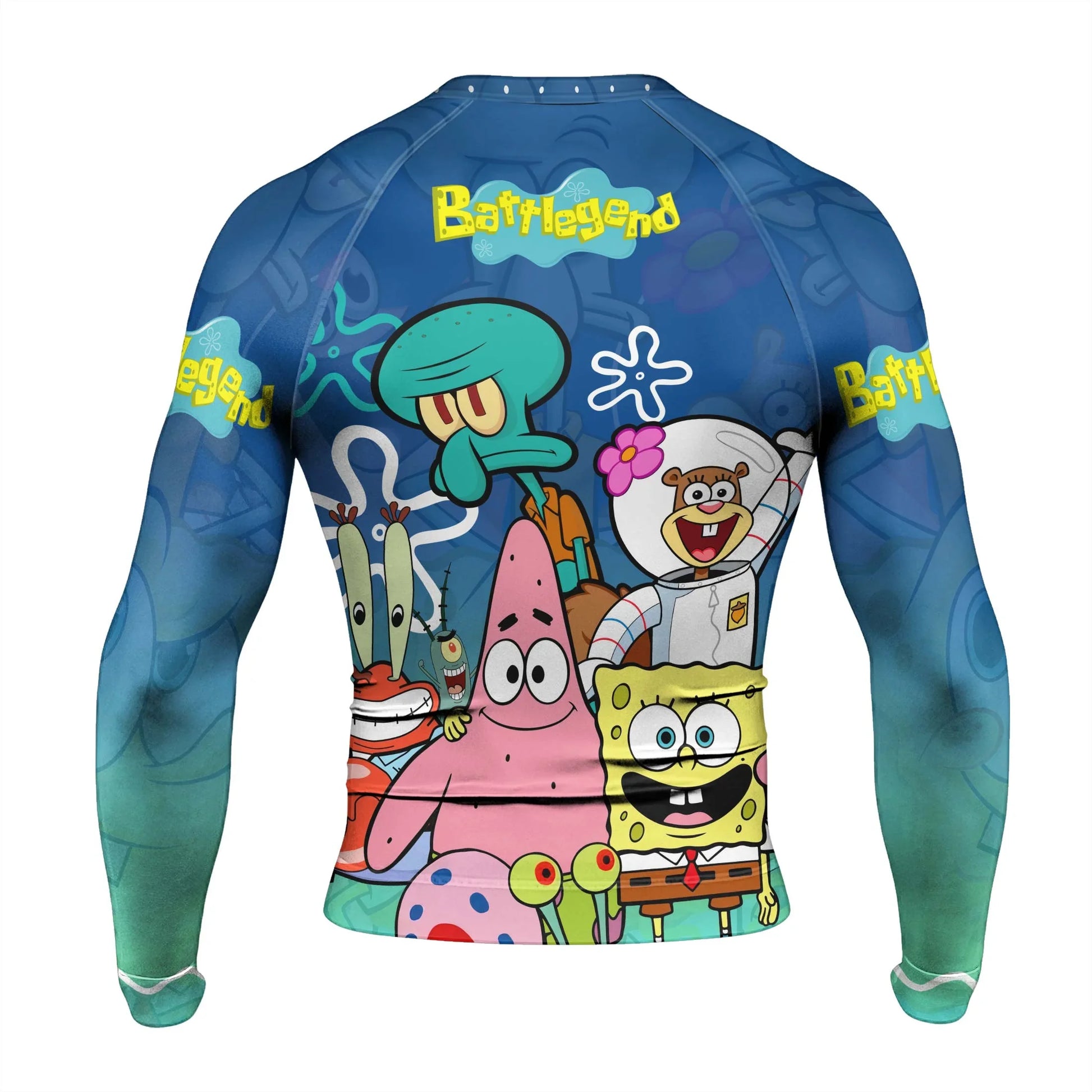 Blue Lagoon Cartoon Chaos Rash Guard