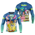 Blue Lagoon Cartoon Chaos Rash Guard