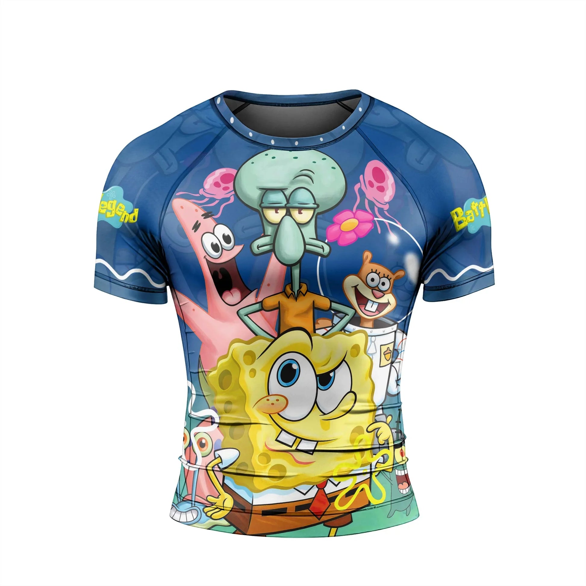 Blue Lagoon Cartoon Chaos Rash Guard