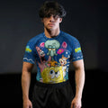 Blue Lagoon Cartoon Chaos Rash Guard