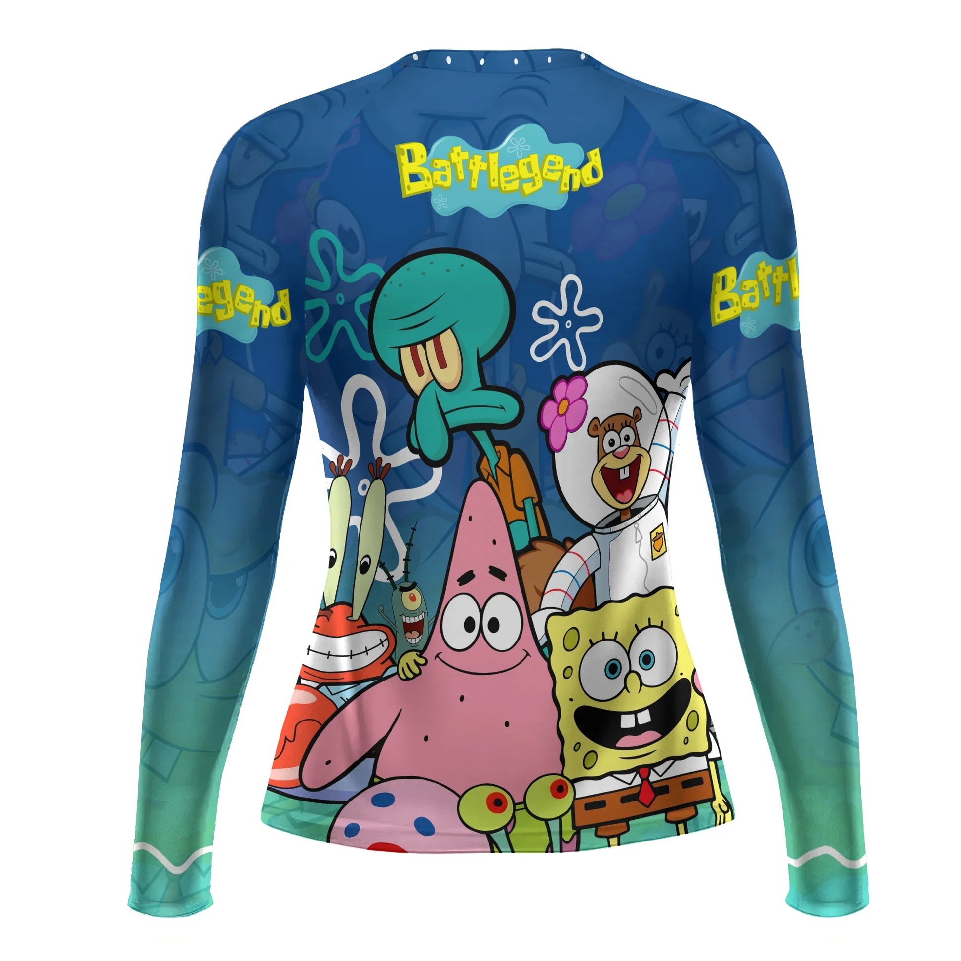 Blue Lagoon Cartoon Chaos Rash Guard