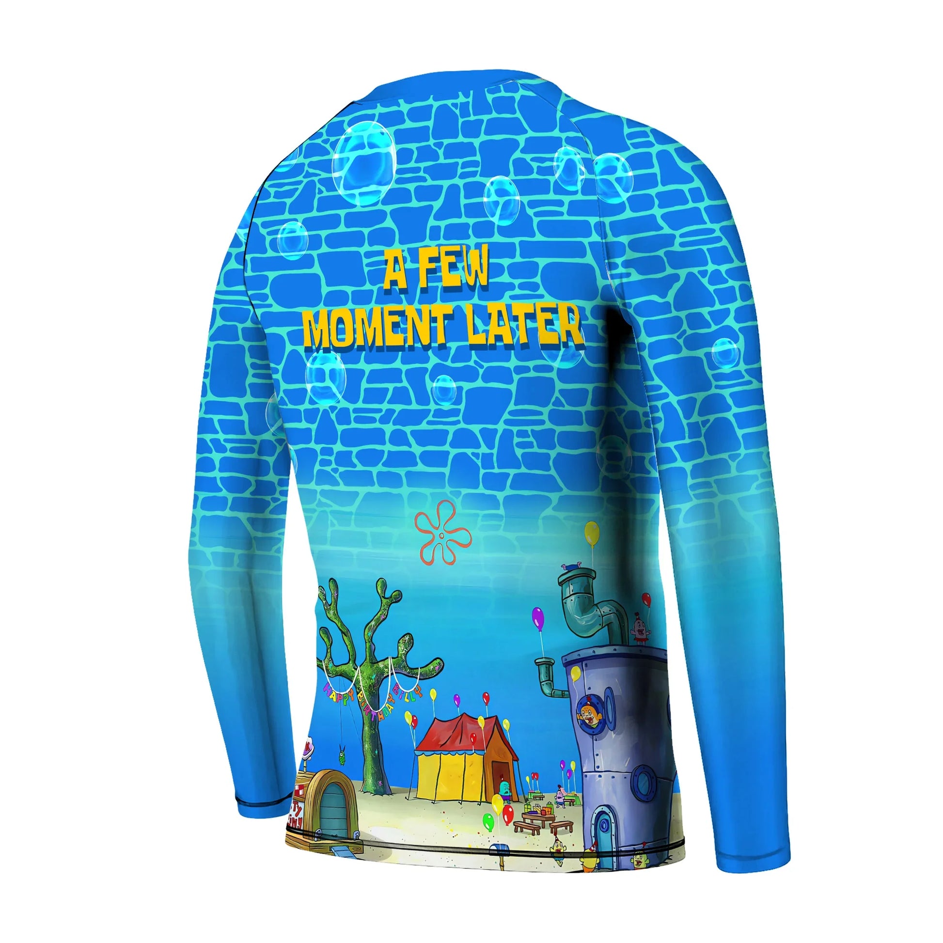 Blue Ocean Party Kids Rash Guard