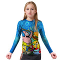 Blue Ocean Party Kids Rash Guard