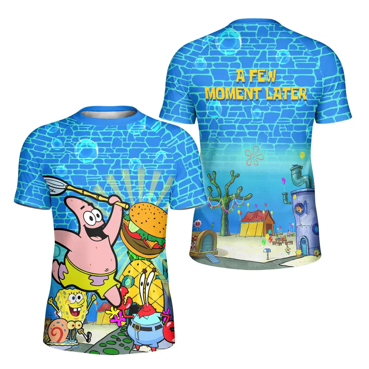 Blue Ocean Party Kids Rash Guard