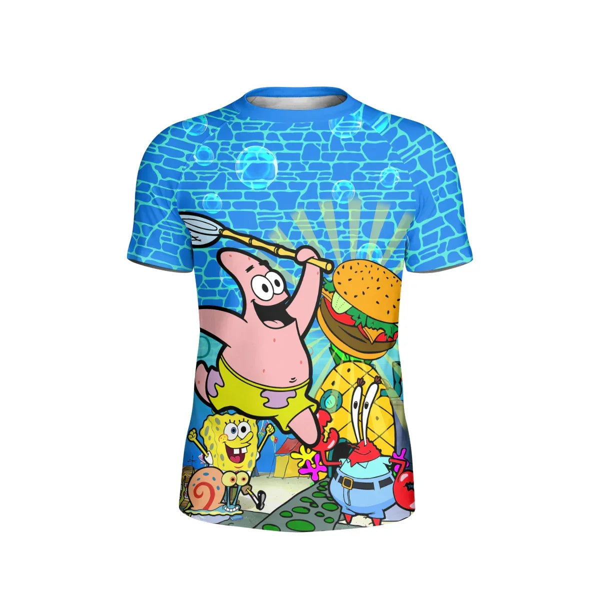 Blue Ocean Party Kids Rash Guard