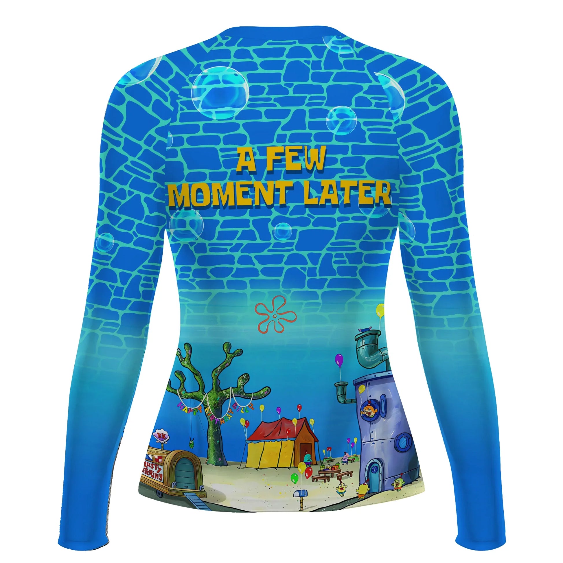 Blue Ocean Party Rash Guard