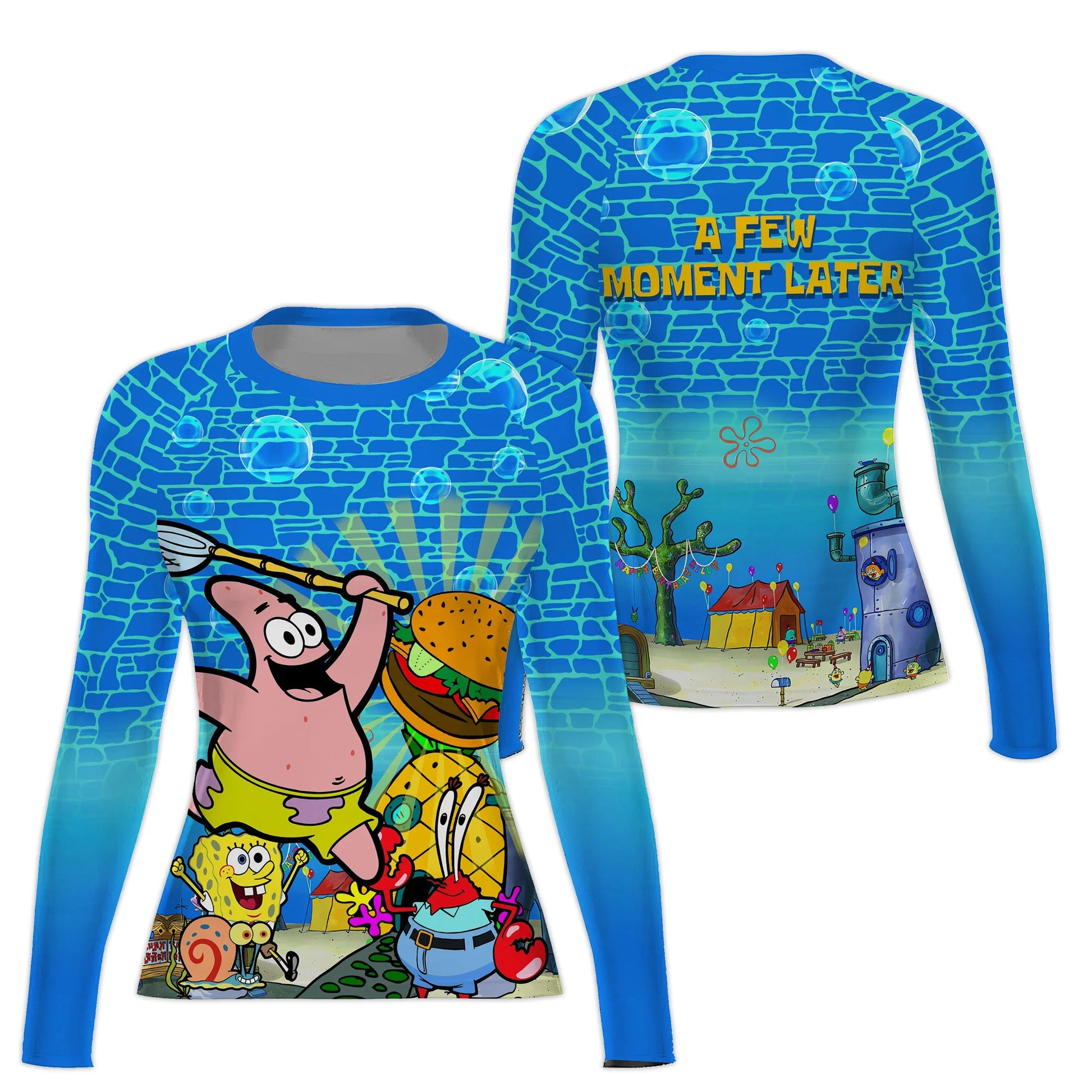 Blue Ocean Party Rash Guard