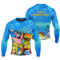 Blue Ocean Party Rash Guard