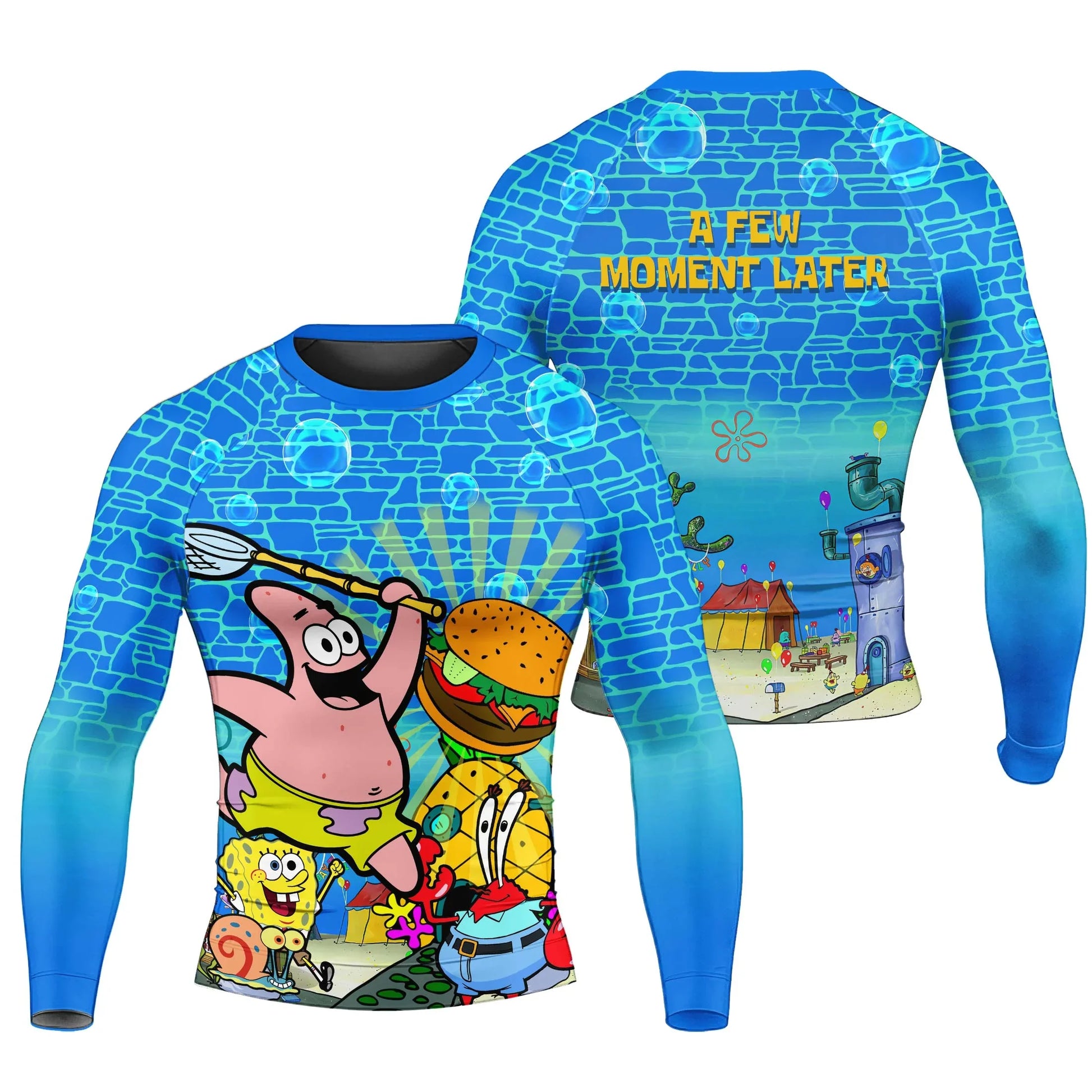 Blue Ocean Party Rash Guard
