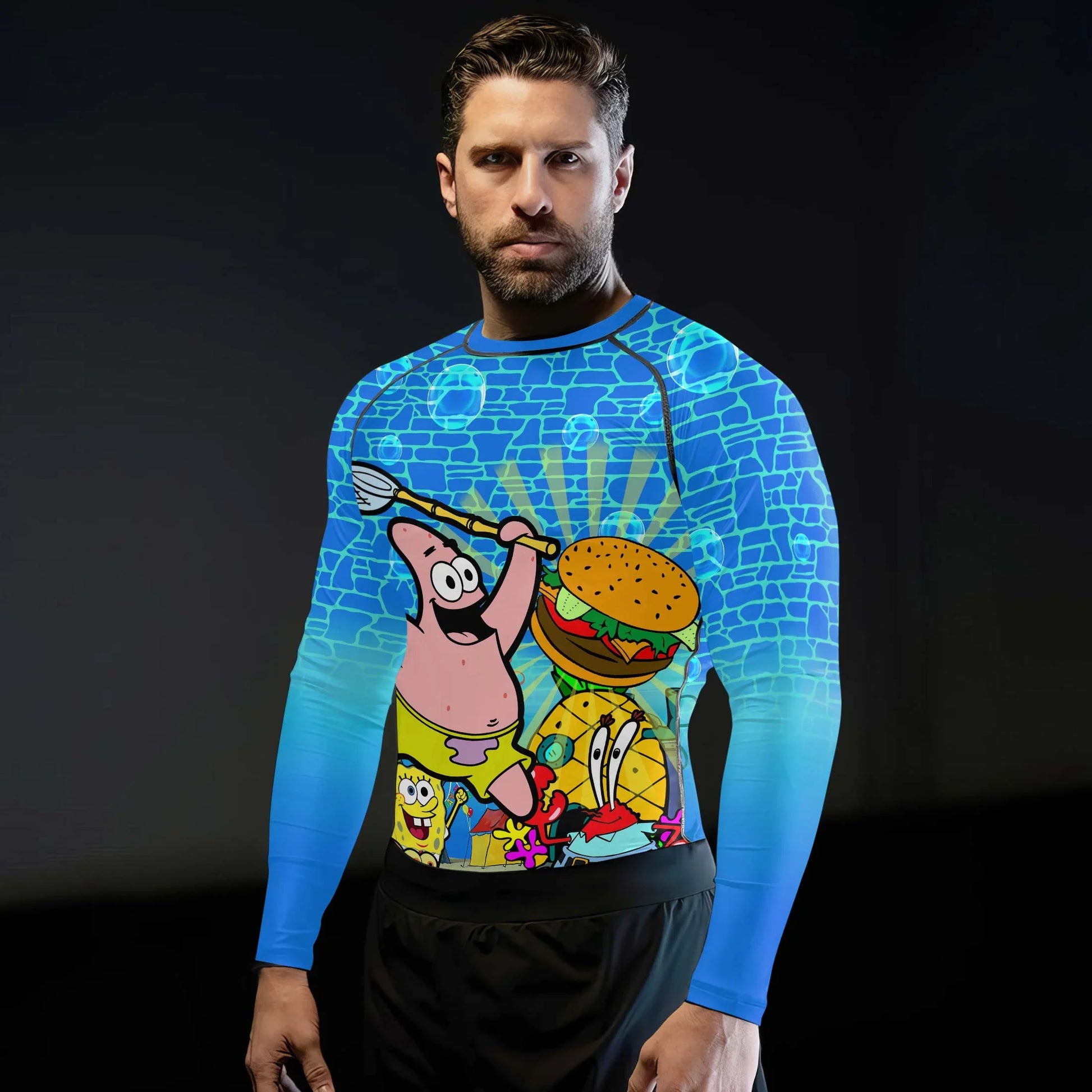 Blue Ocean Party Rash Guard