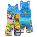 Blue Ocean Party Wrestling Singlet