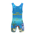 Blue Ocean Party Wrestling Singlet