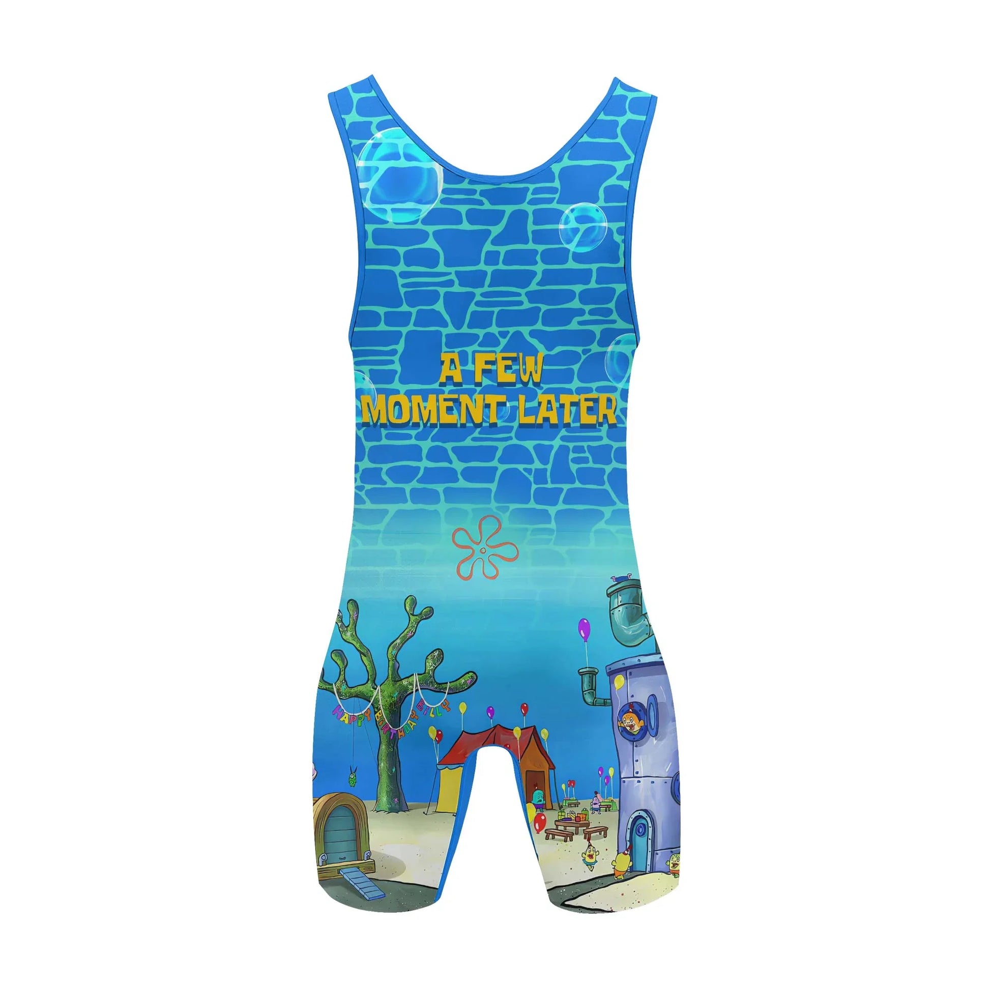 Blue Ocean Party Wrestling Singlet